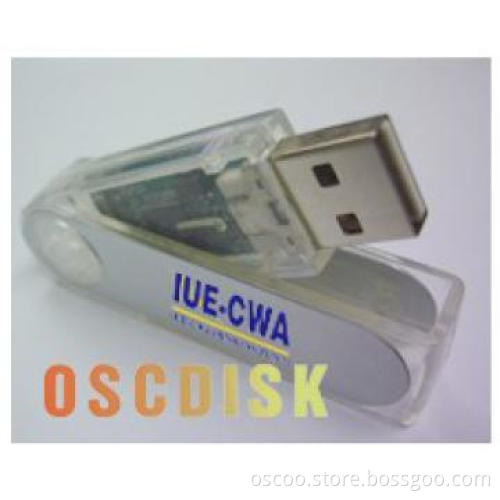 Transparent usb flash,silver usb pen